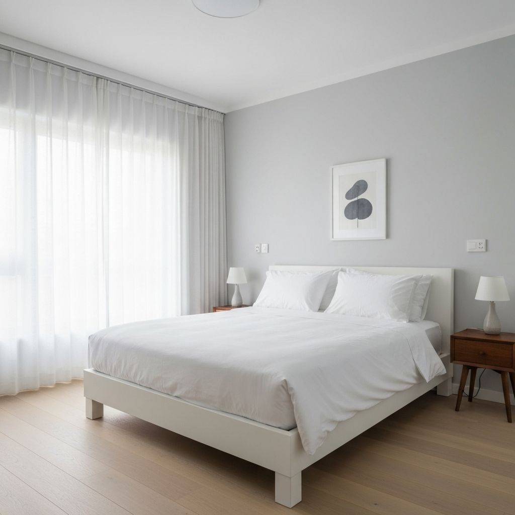 미니멀한 침실 인테리어